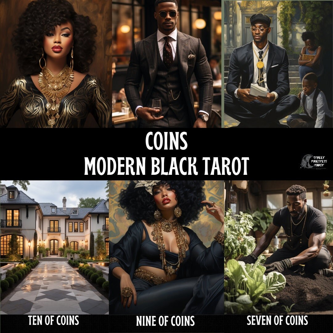 African American Tarot Deck | Black People Art | Original Divination Cards