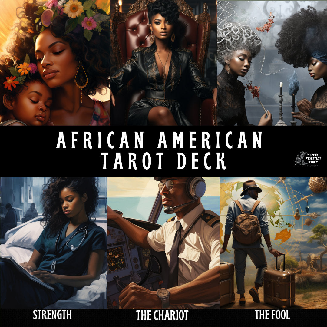 African American Tarot Deck | Black People Art | Original Divination Cards